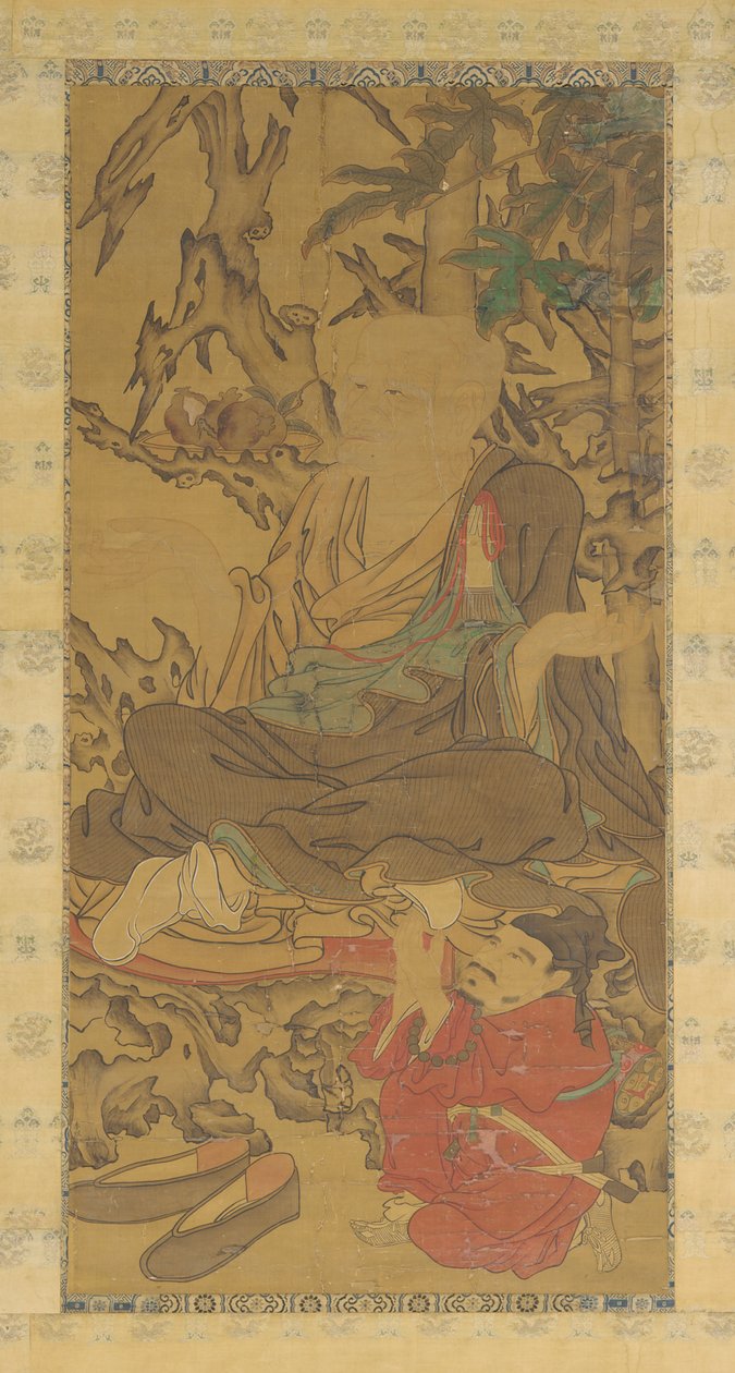 Luohan and Attendant af Unknown artist
