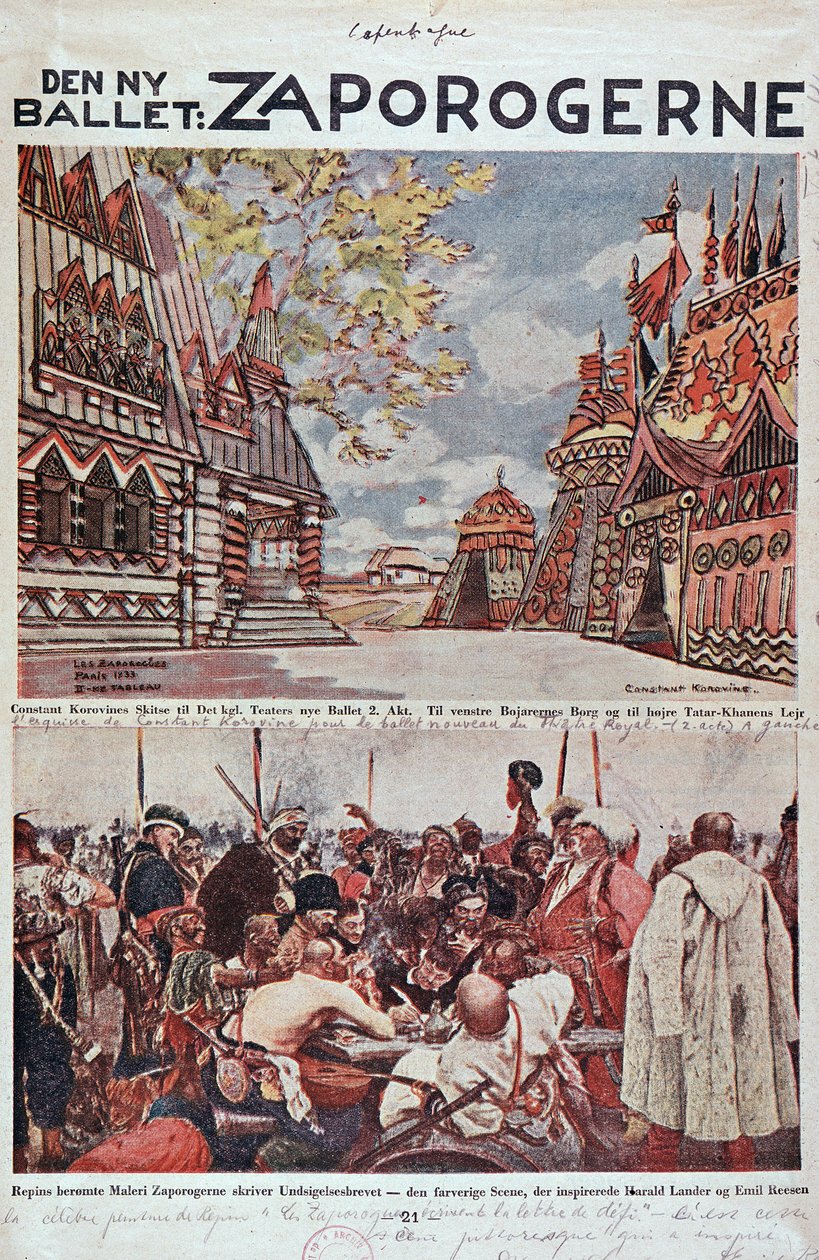 Lyrisk Teater: Zaporogerne (Zaporogerne) - Opera Bibl. af Unknown artist
