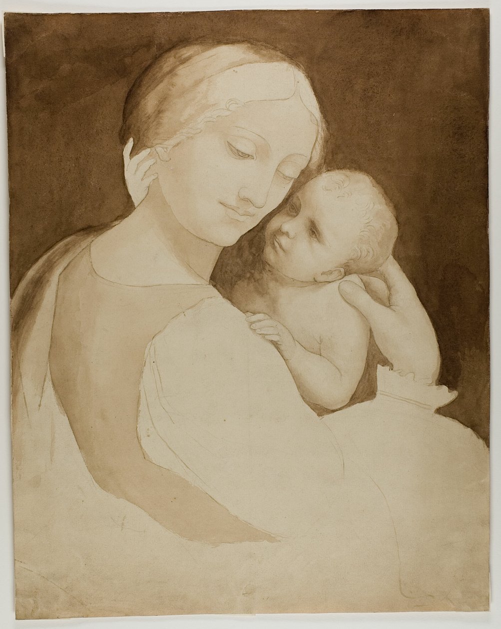 Madonna med barn (recto) og fragment af kvindetorso (verso) af Unknown artist
