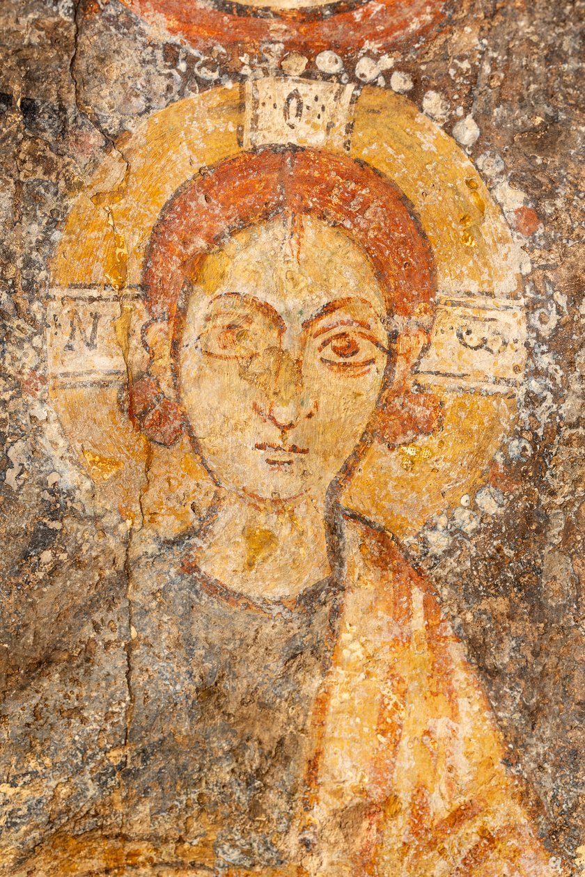 Madonna og barn mellem ærkeenglene, detalje af barnet af Unknown artist