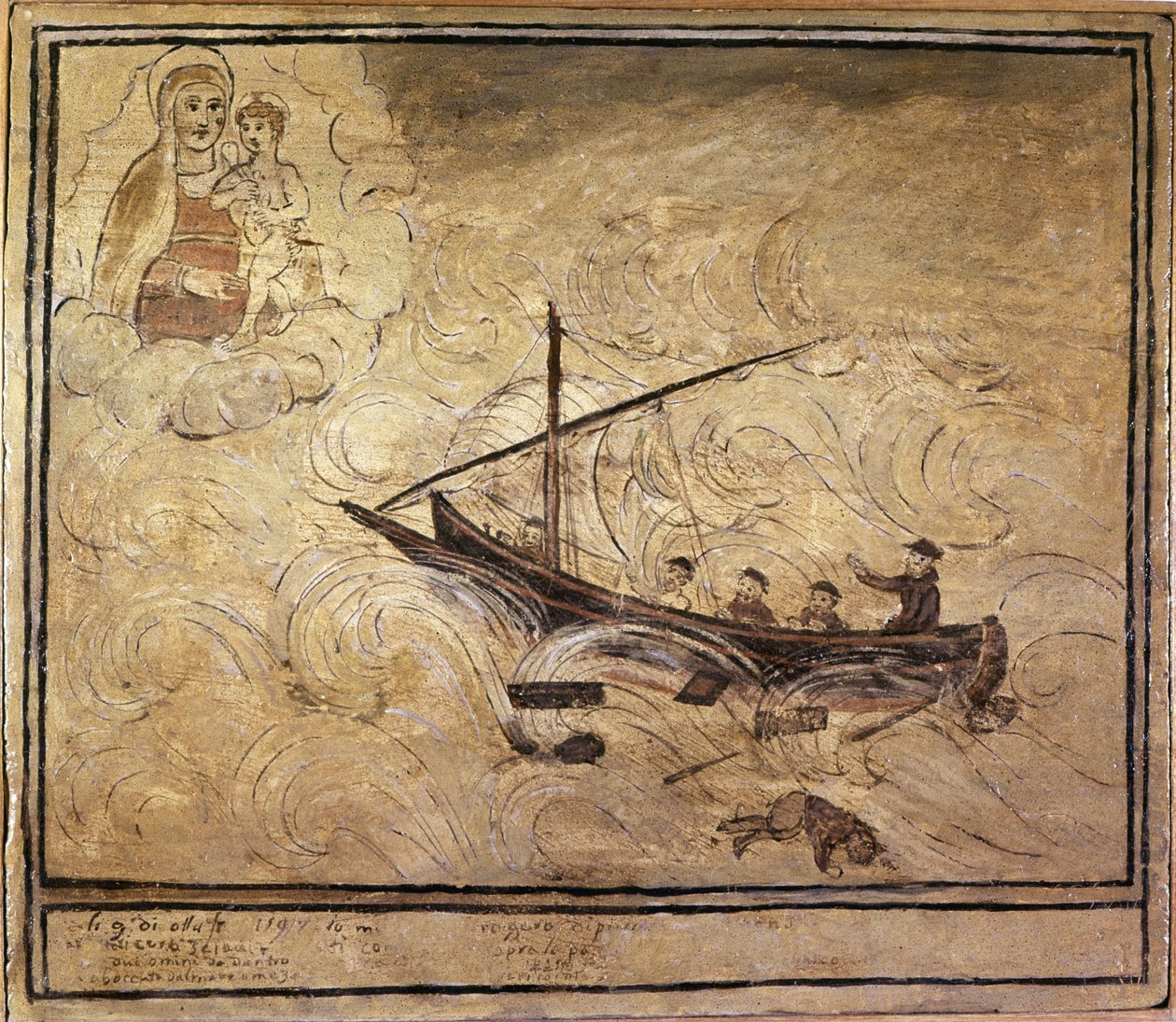 Mand ved havet. 16. århundredes voto fra kirken Madonna dell
