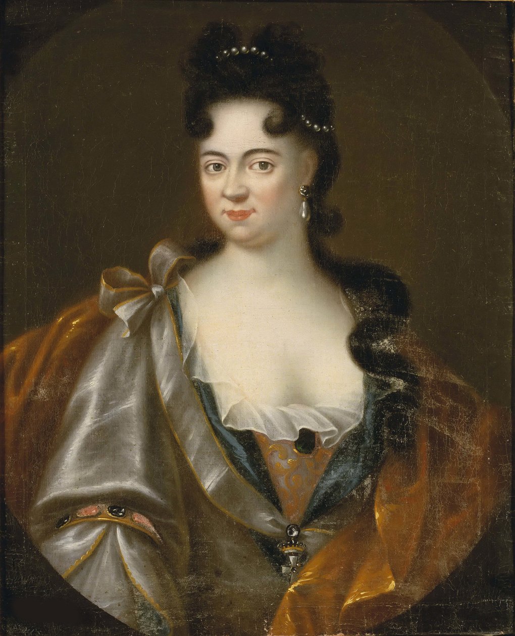 Marie Aurore, comtesse de Koenigsmark - Portræt af grevinde Maria Aurora von Koenigsmarck (1662-1728), Anonym . Olie på lærred, slutningen af ​​1600-tallet. Nationalmuseum Stockholm af Unknown artist