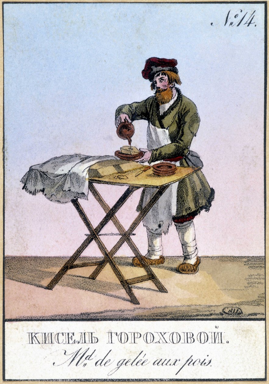 Markør for ærtemarmelade i Rusland i det 19. århundrede. af Unknown artist