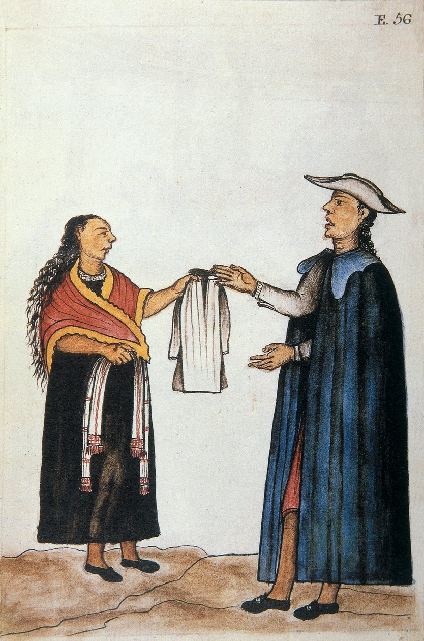 Bogen "Trujillo Del Peru" eller "Codex Martinez Companion", af Baltazar Martinez Companion og Bujanda, biskop af Trujillo (1782-1785) af Unknown artist