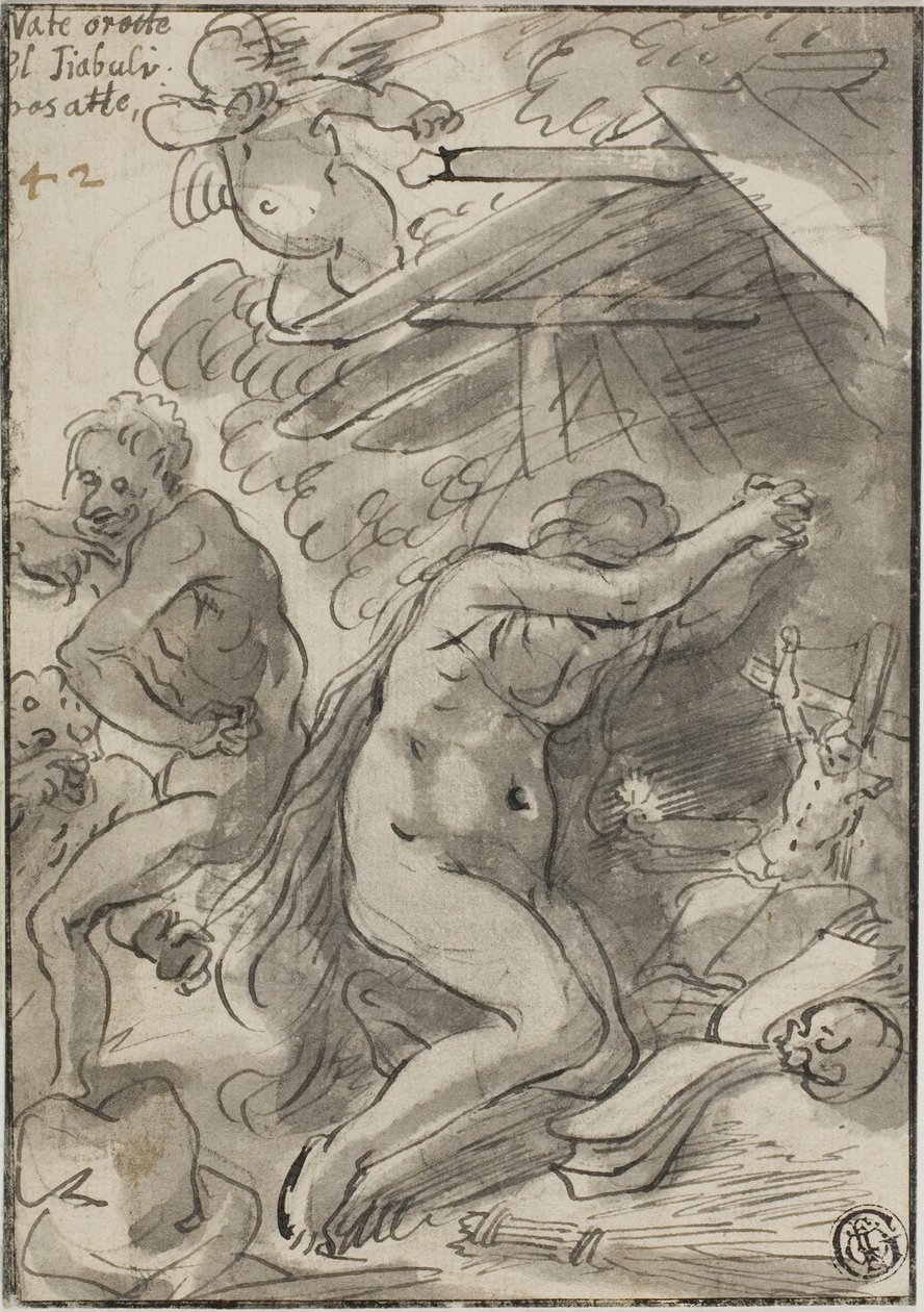 Maria Magdalene i ørkenen af Unknown artist