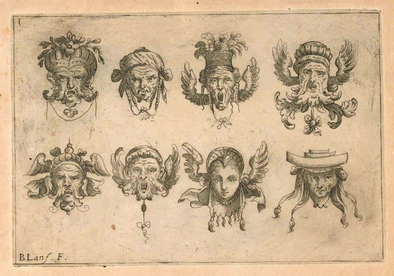 Mascarons af Unknown artist