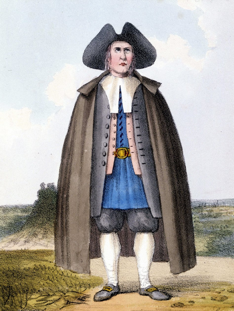 Medlem af den reformerte kvæker-sekt i England i slutningen af det 18. århundrede. af Unknown artist
