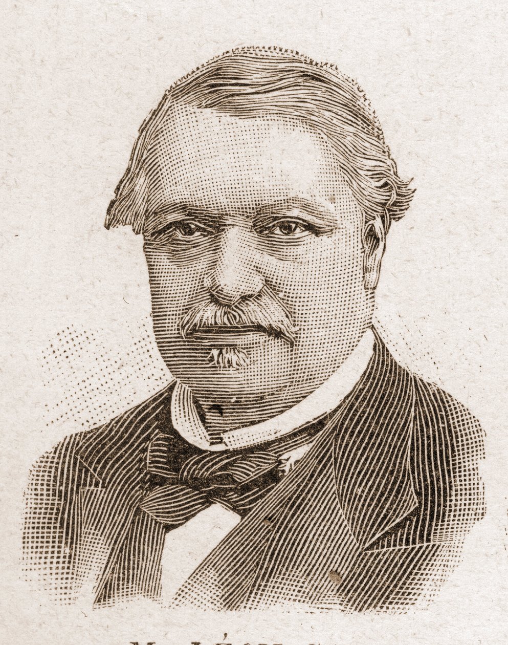 Medlemmer af Academy Francaise i 1895: portræt af Leon Say (1826-1896), fransk økonom og politiker. af Unknown artist