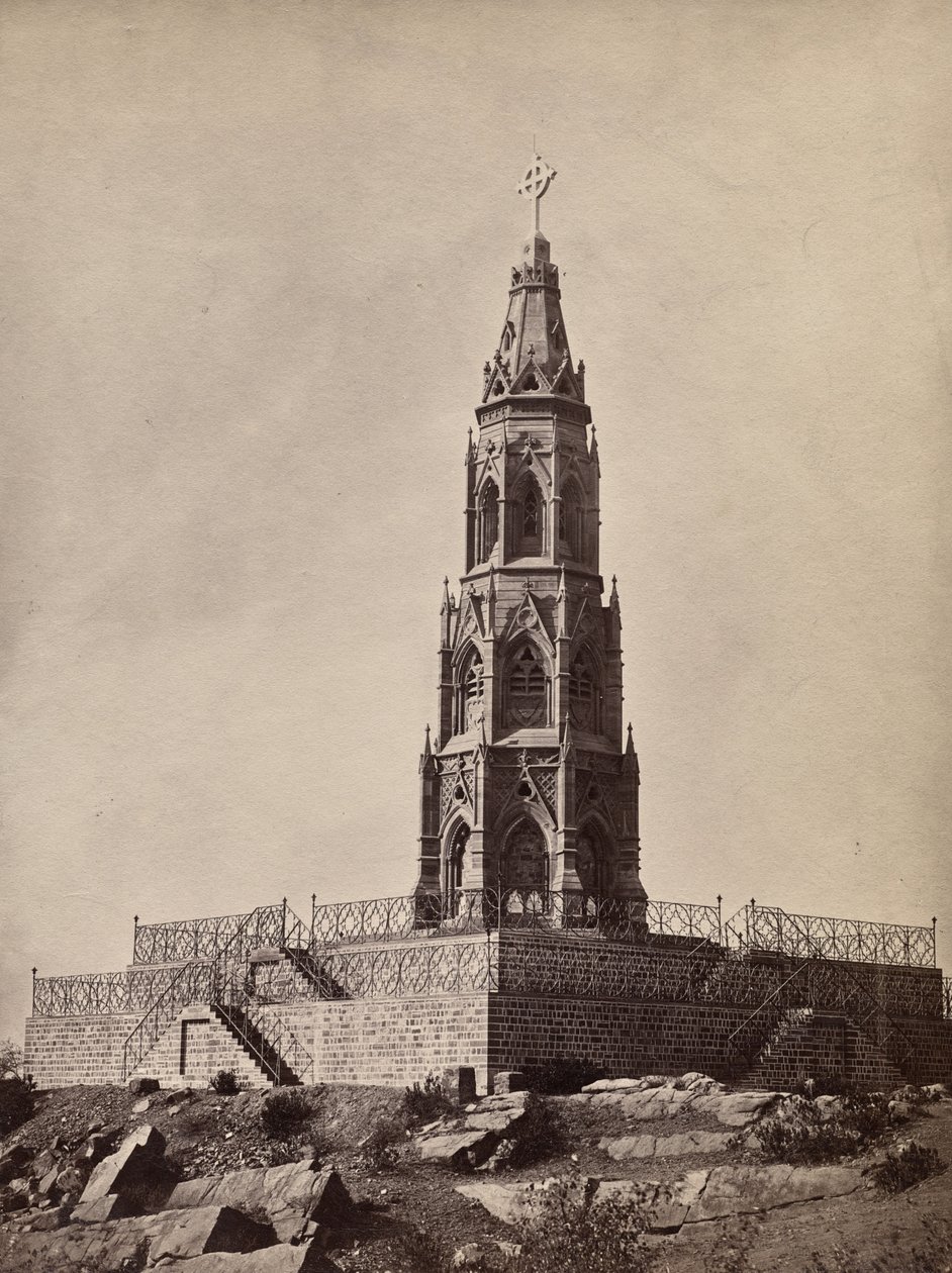 Mindesmærke for de britiske soldater i 1859 af Unknown artist