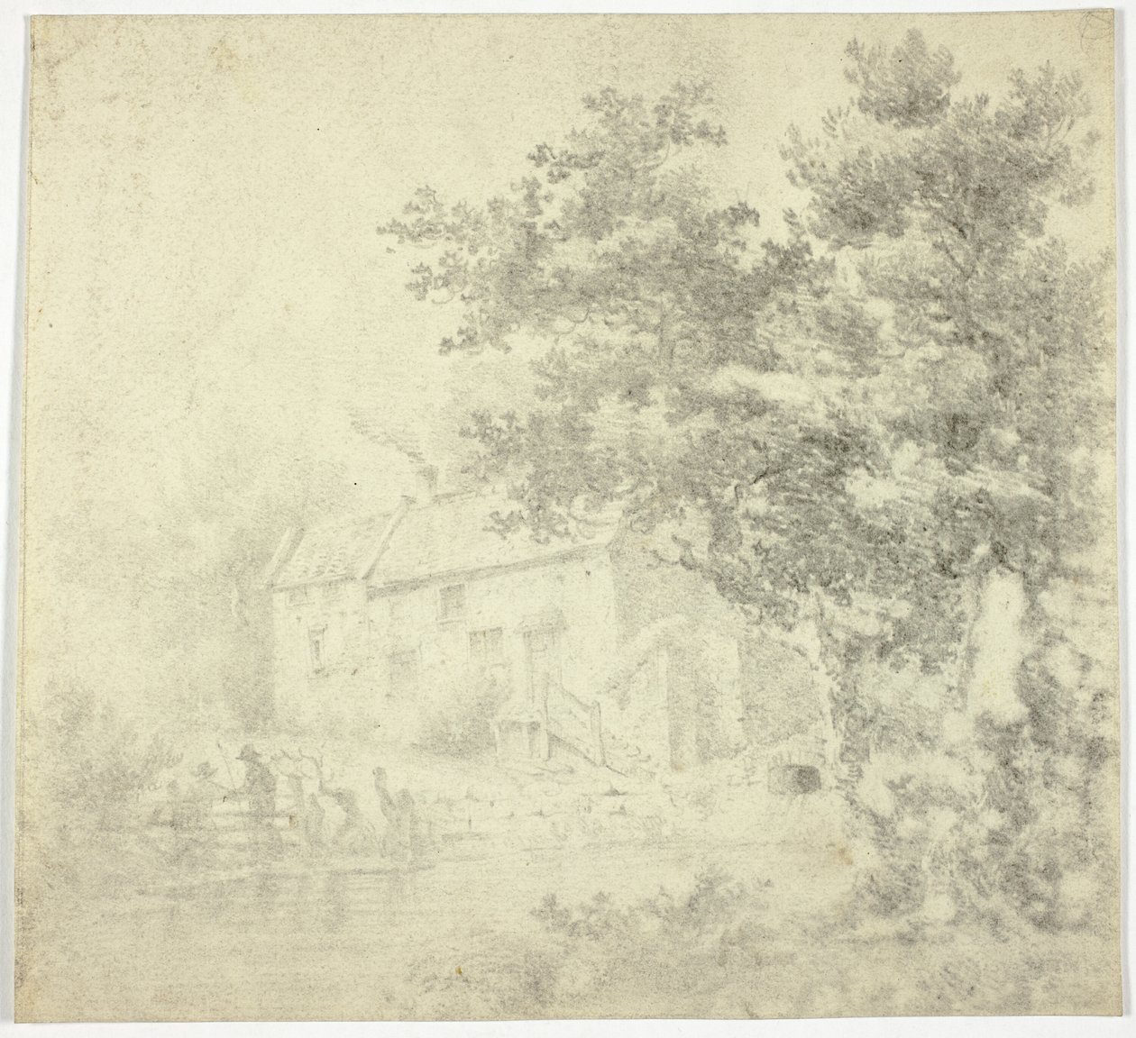 Mølle (recto); Træ (omvendt) af Unknown artist