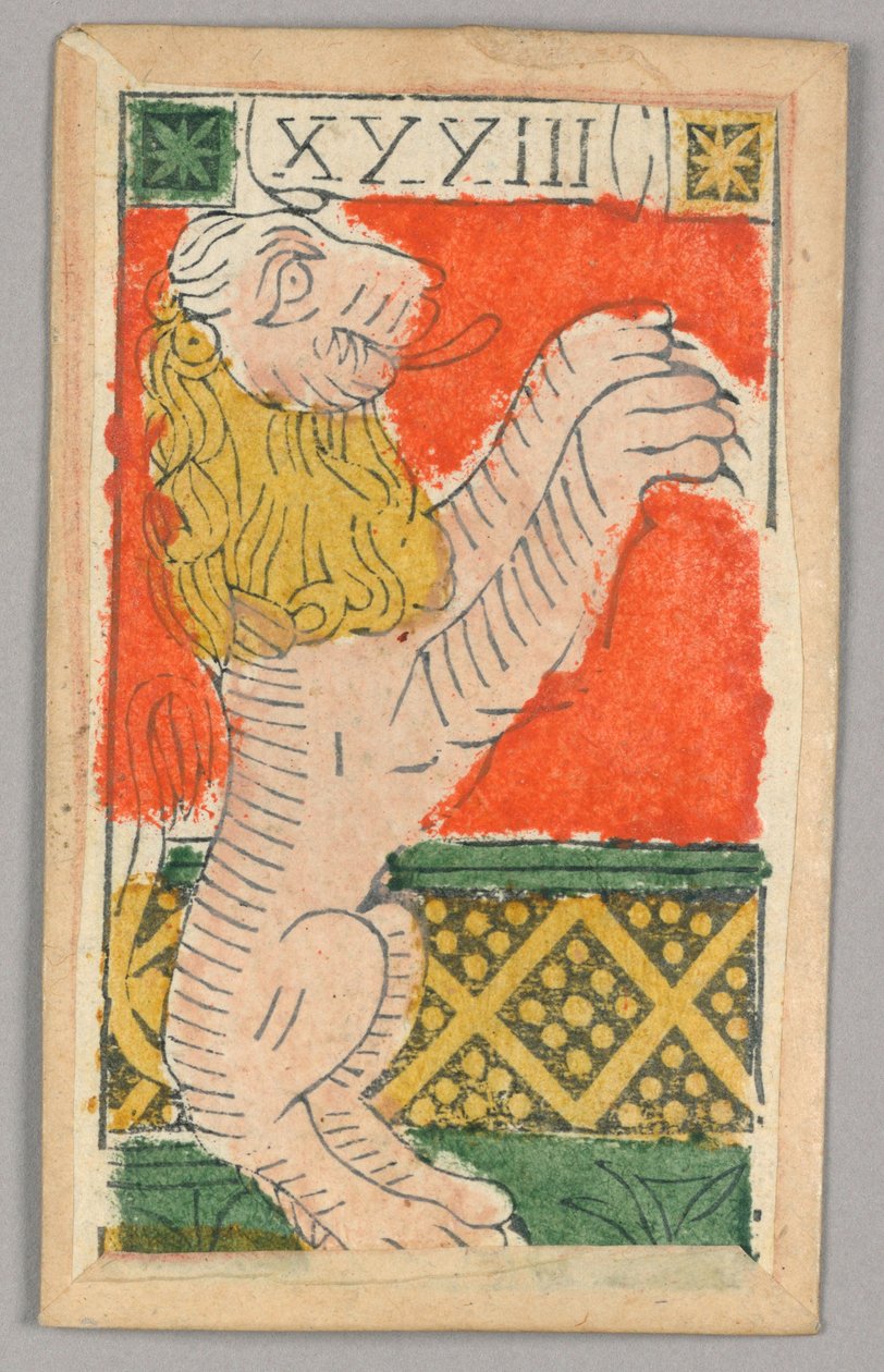 Minchiate (Tarot) spillekort af Unknown artist