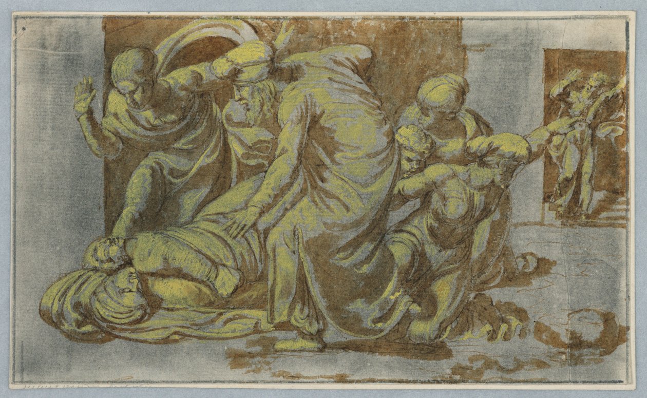 Mirakel udført af St. Cecilias lig af Unknown artist