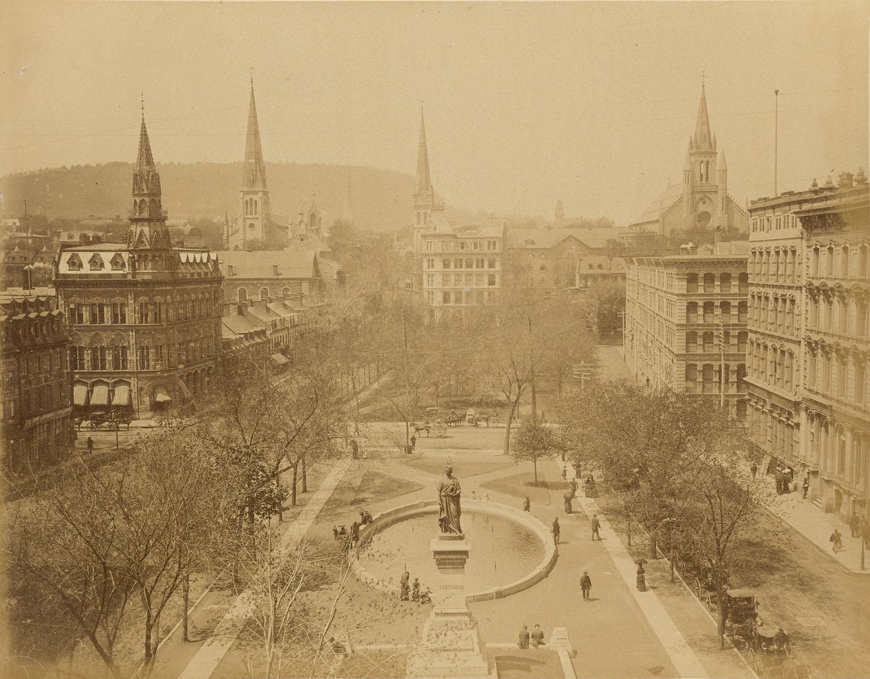 Montreal, Place Victoria af Unknown artist