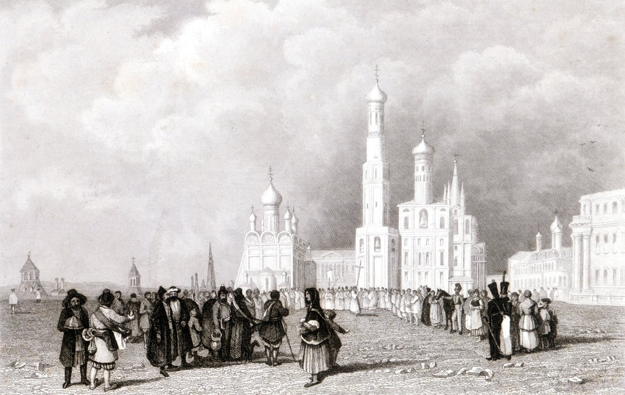 Moskva. Ivan Veliks kirke af Unknown artist