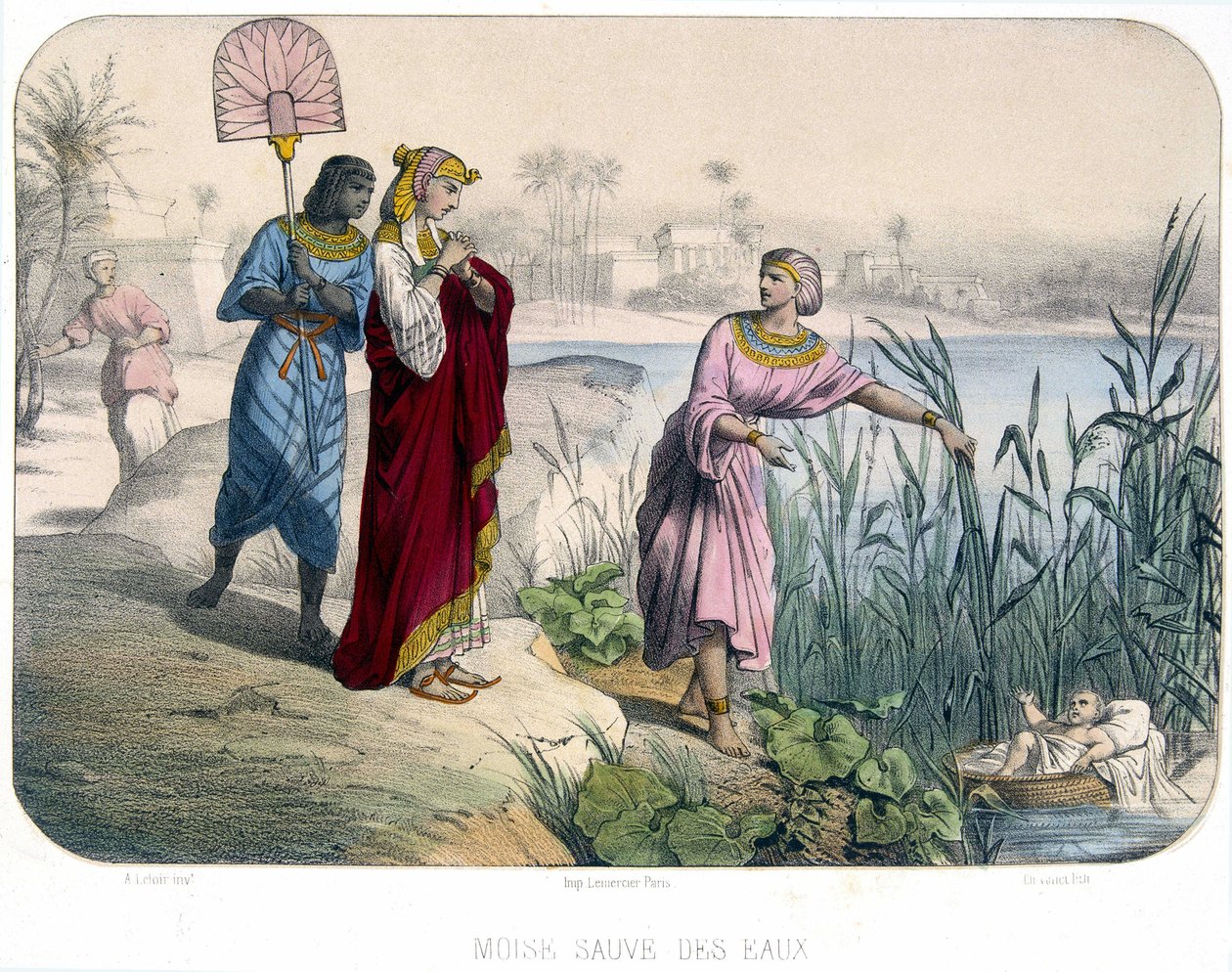 Moses redder vandet - Bibelen af Unknown artist