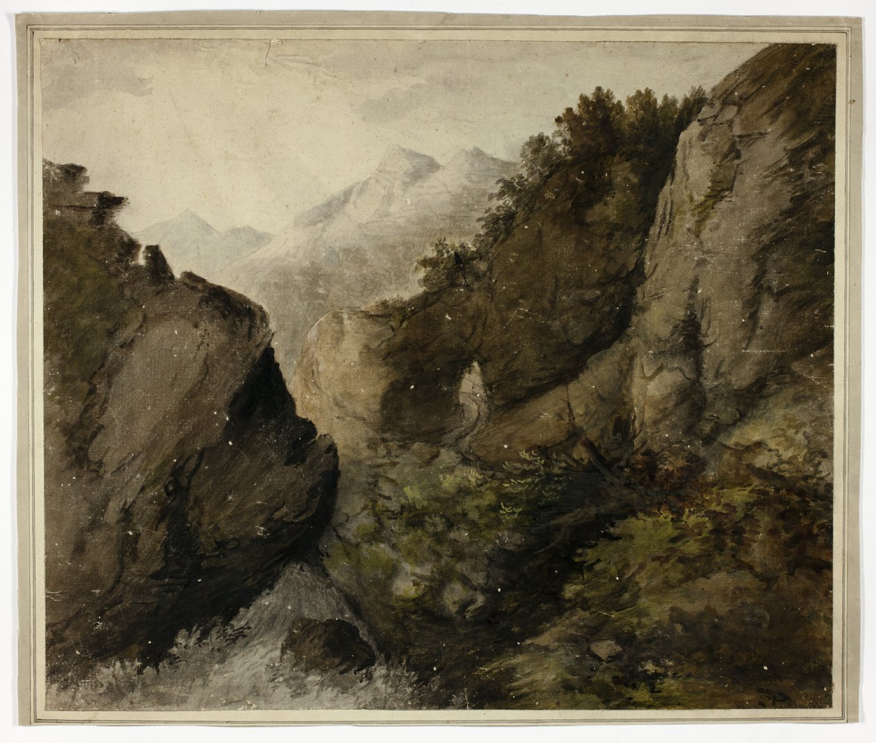 Bjerglandskab af Unknown artist
