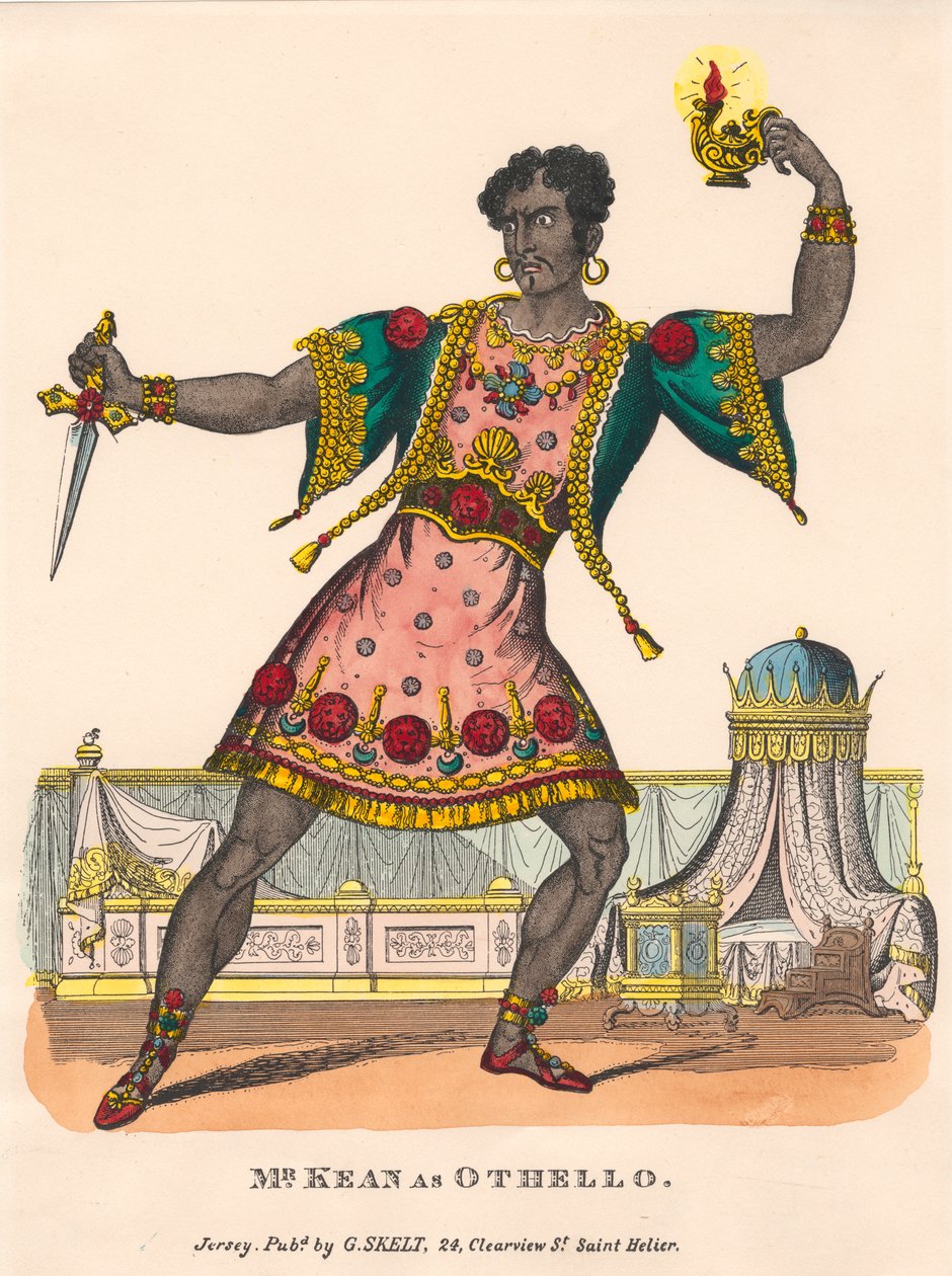 Mr. Kean som Othello af Unknown artist