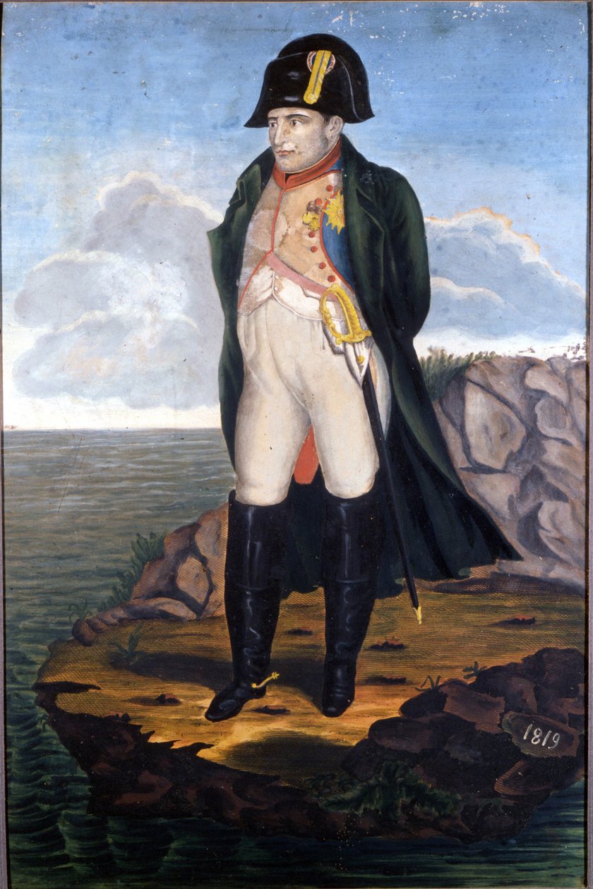 Napoleon i Sankt Helena af Unknown artist