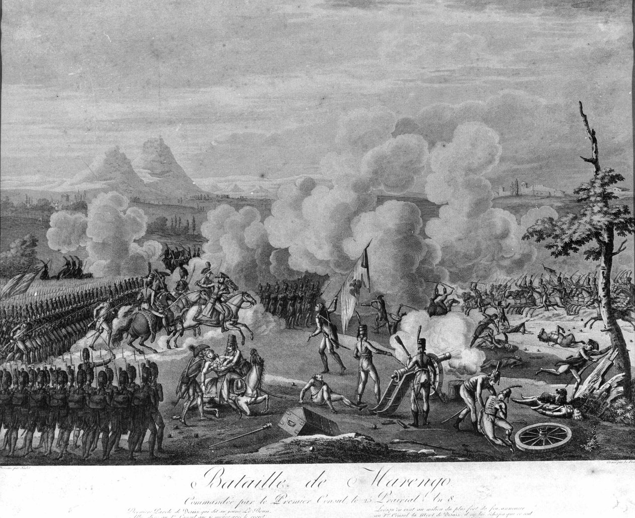 Napoleonskrigen: Slaget ved Marengo, 14. juni af Unknown artist
