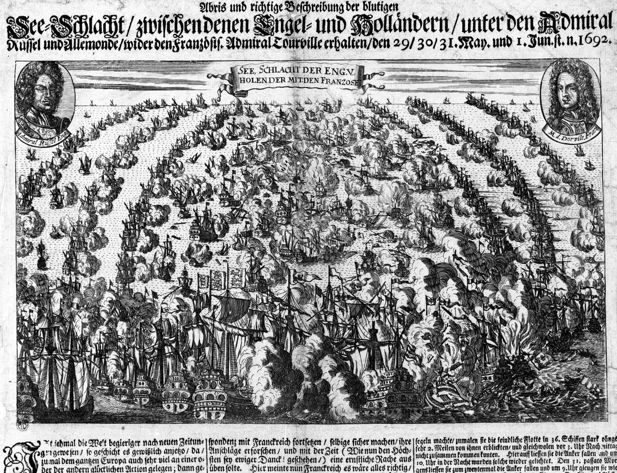 Søslaget ved La Hougue (1692), som modsatte Ludvig XIV