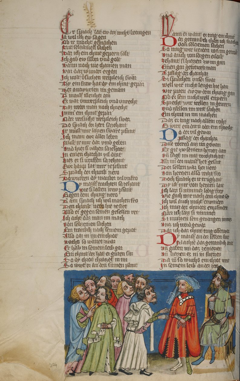 Nero beordrer sine rådgivere til at lave en drik, der kan gøre ham gravid af Unknown artist