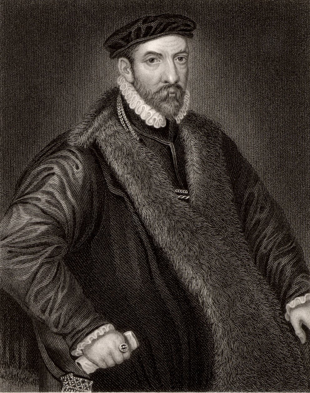 Nicholas Bacon (1509-1579) af Unknown artist