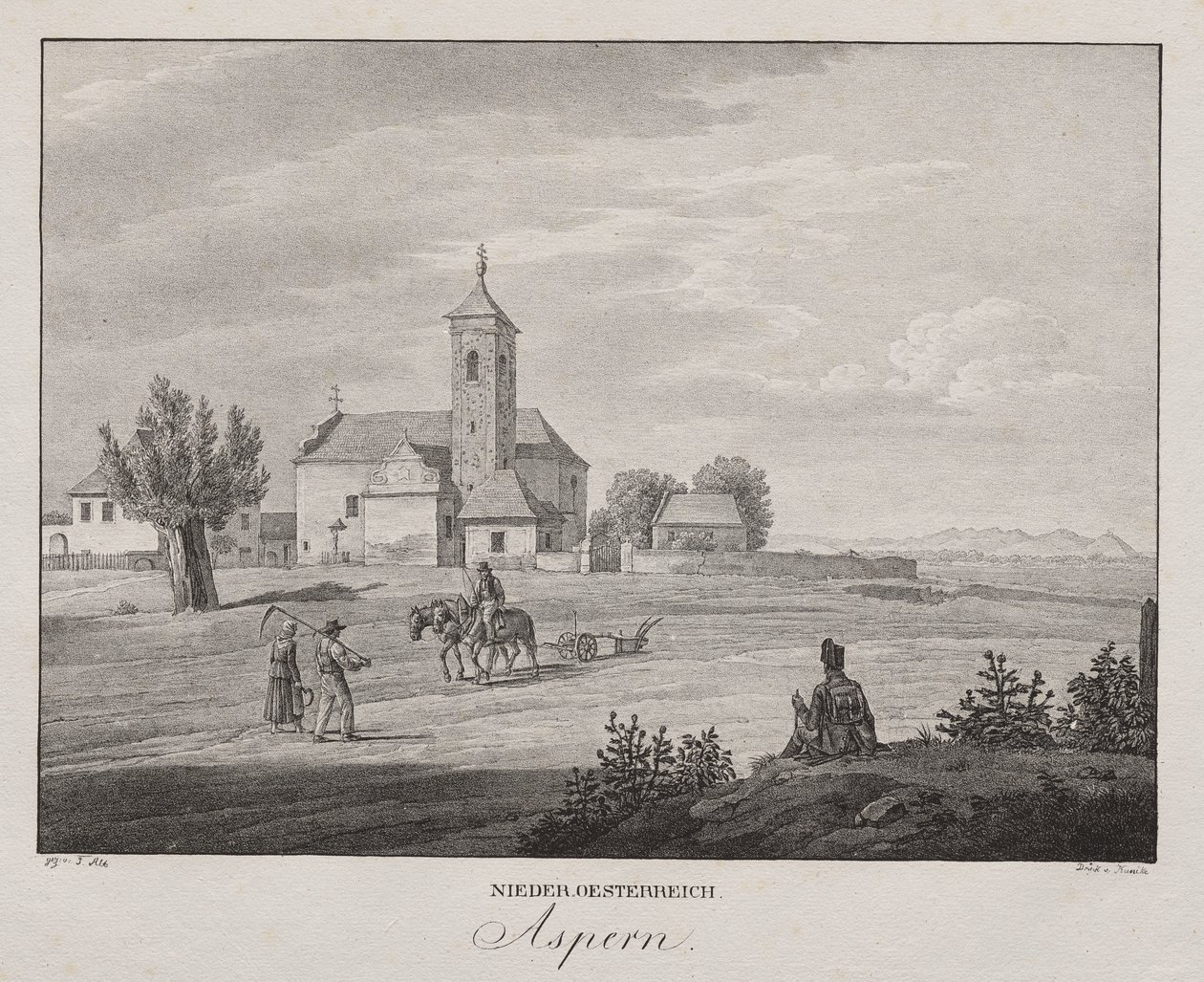 Nedre Østrig, Aspern af Unknown artist