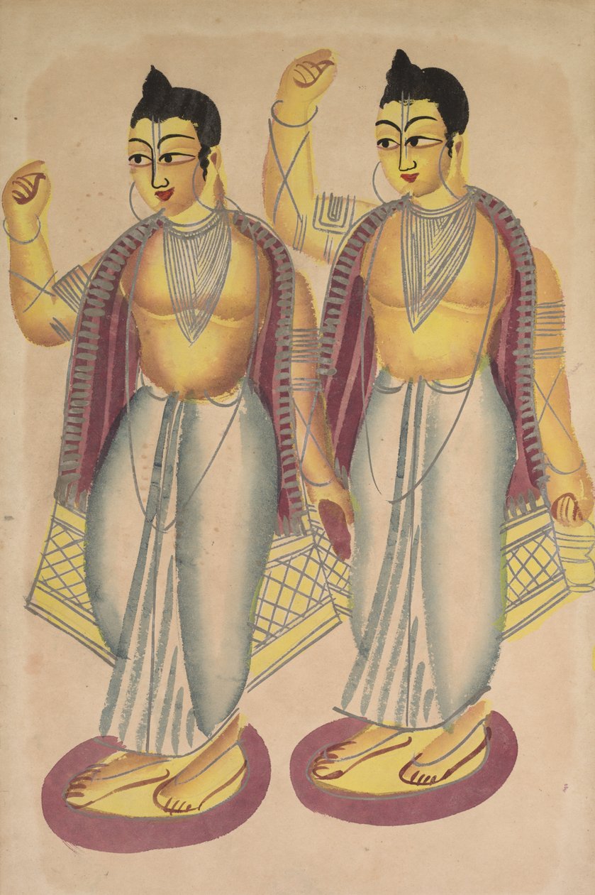 Nitai og Gaur af Unknown artist