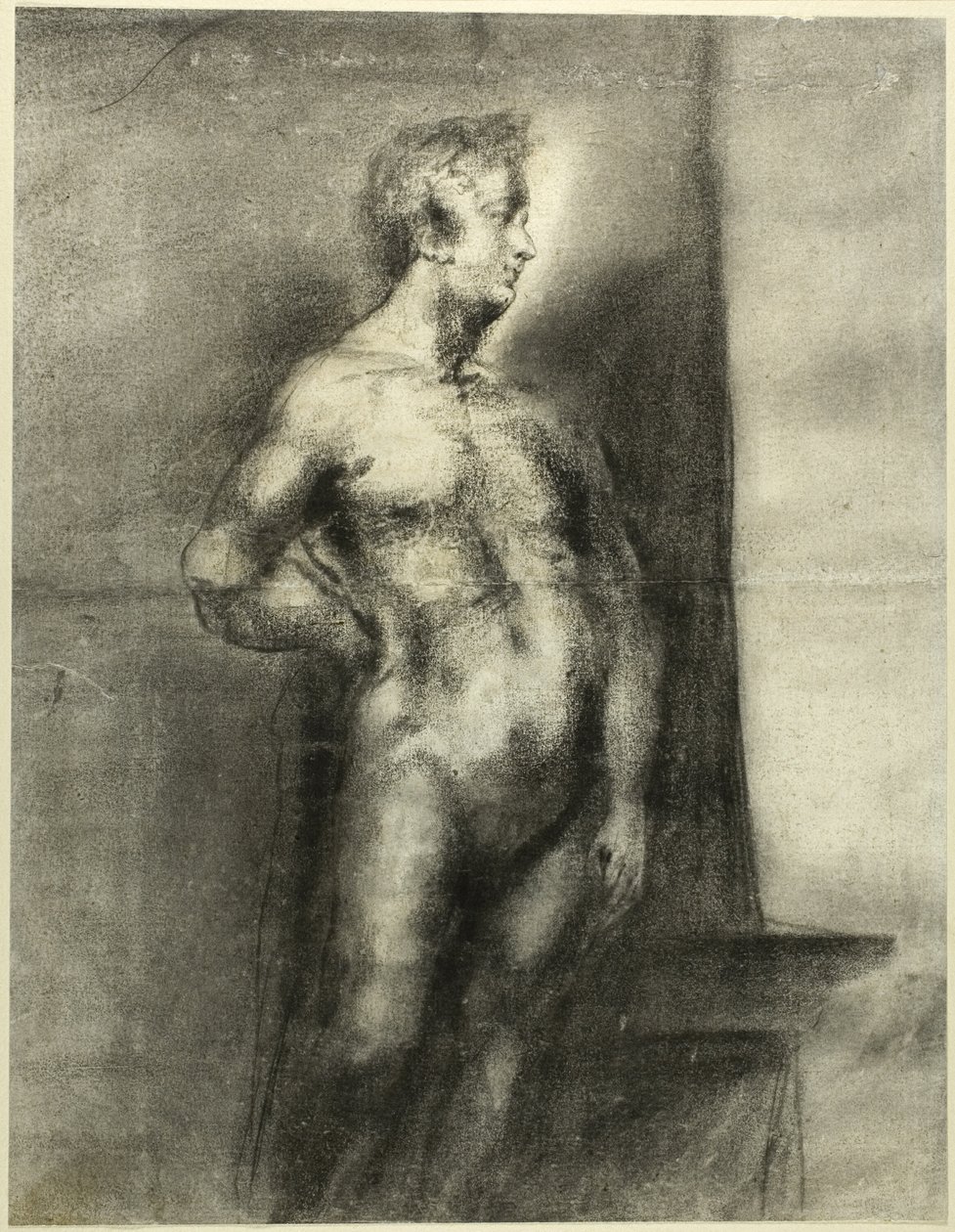 Nøgen mandlig figur af Unknown artist