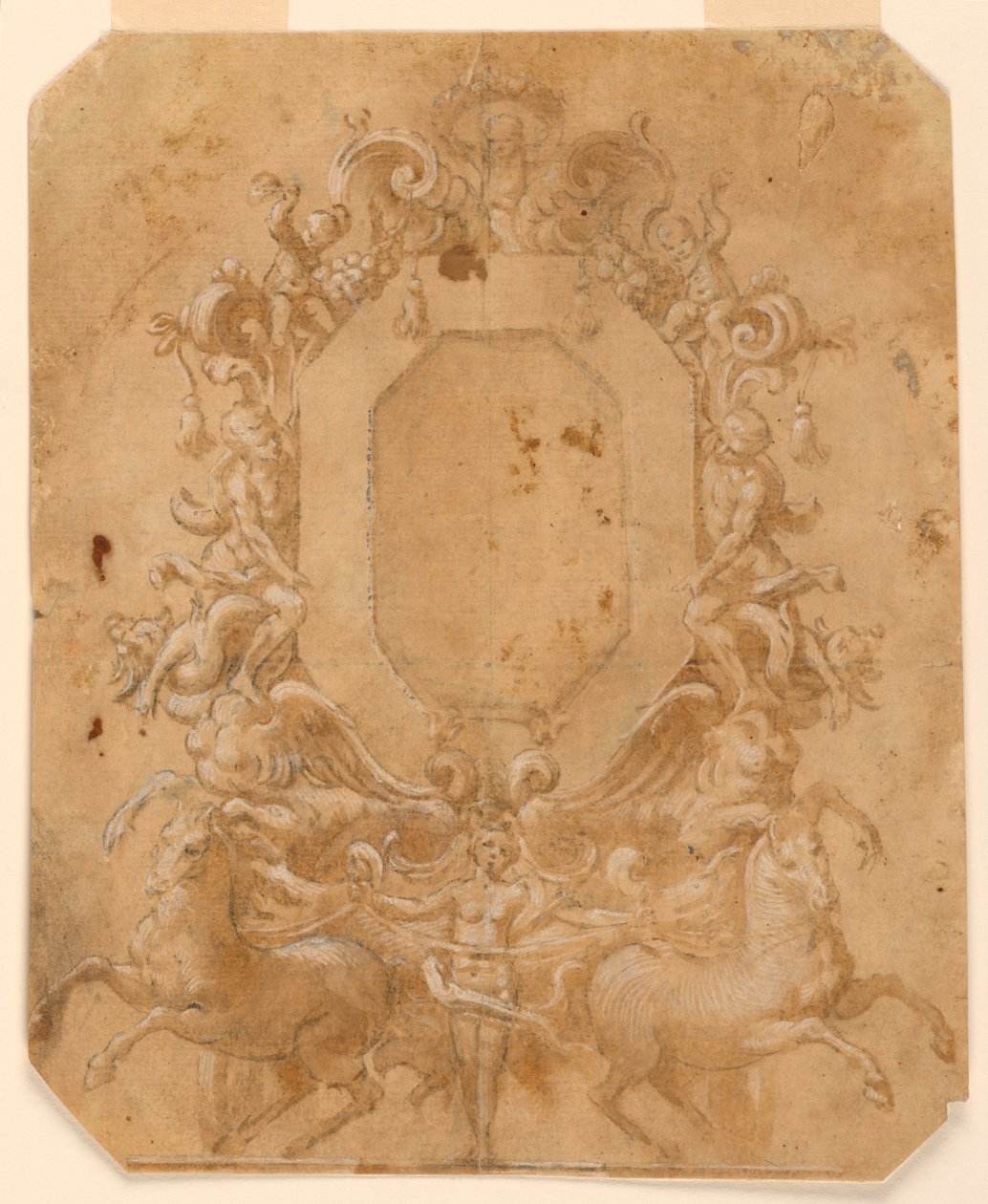 Ottekantet paneldekoration af Unknown artist