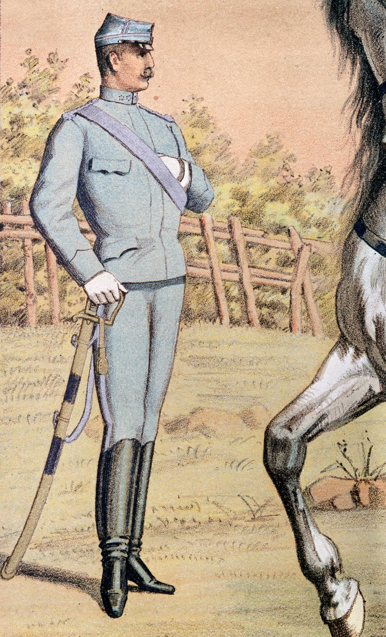 Officer af den svenske konges korgard af Unknown artist