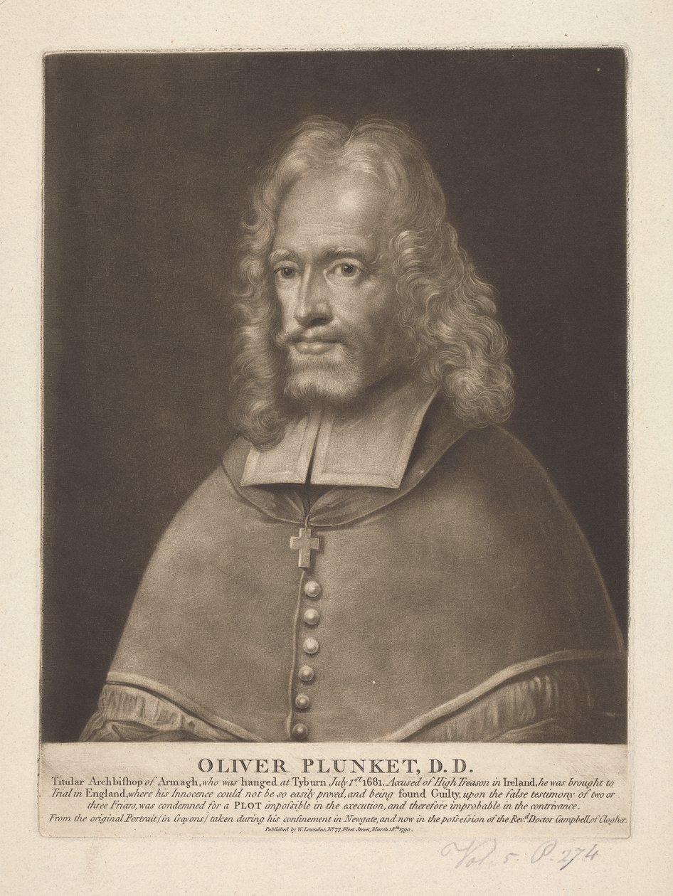 Oliver Plunket af Unknown artist