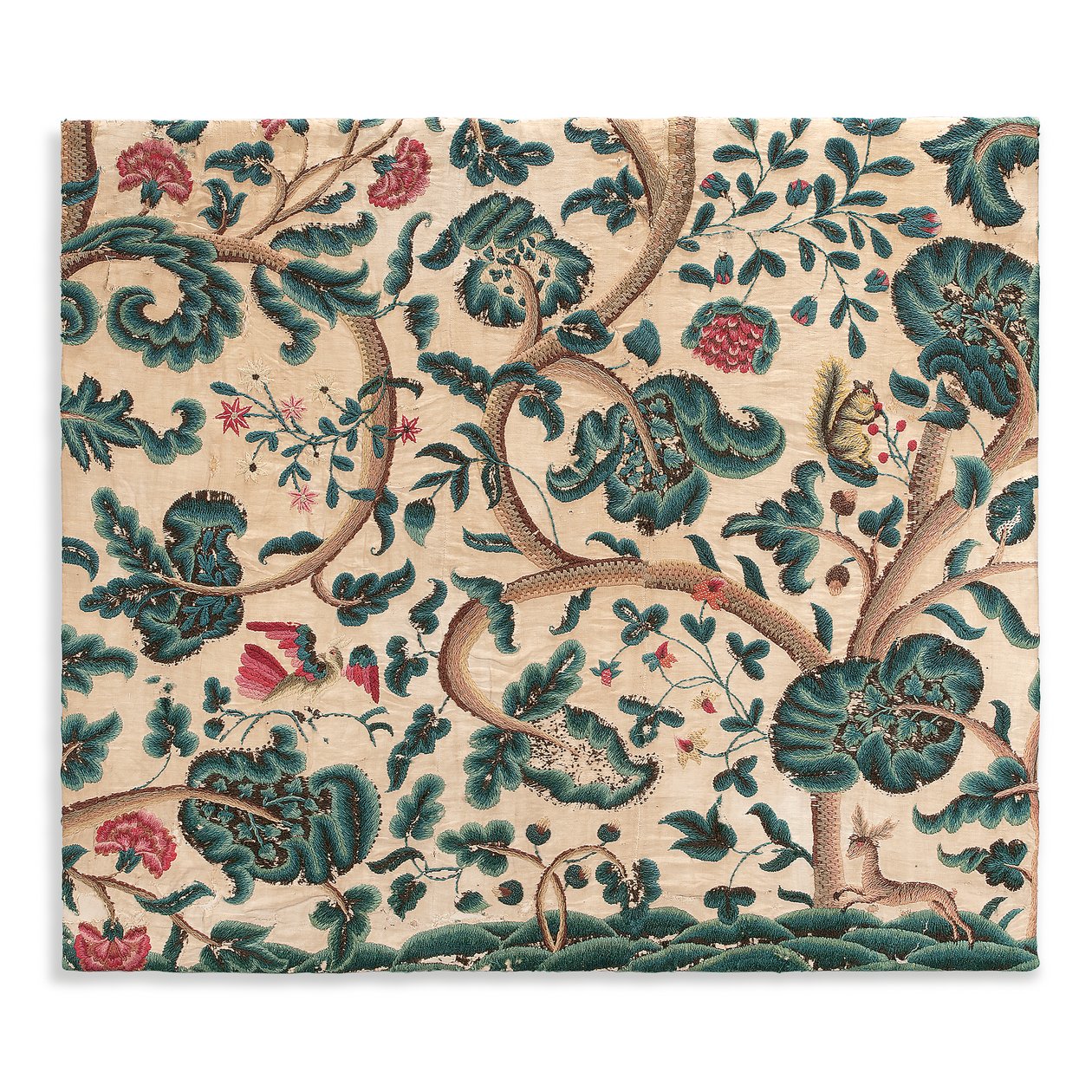 One of a pair of crewel work panelsdani af Unknown artist