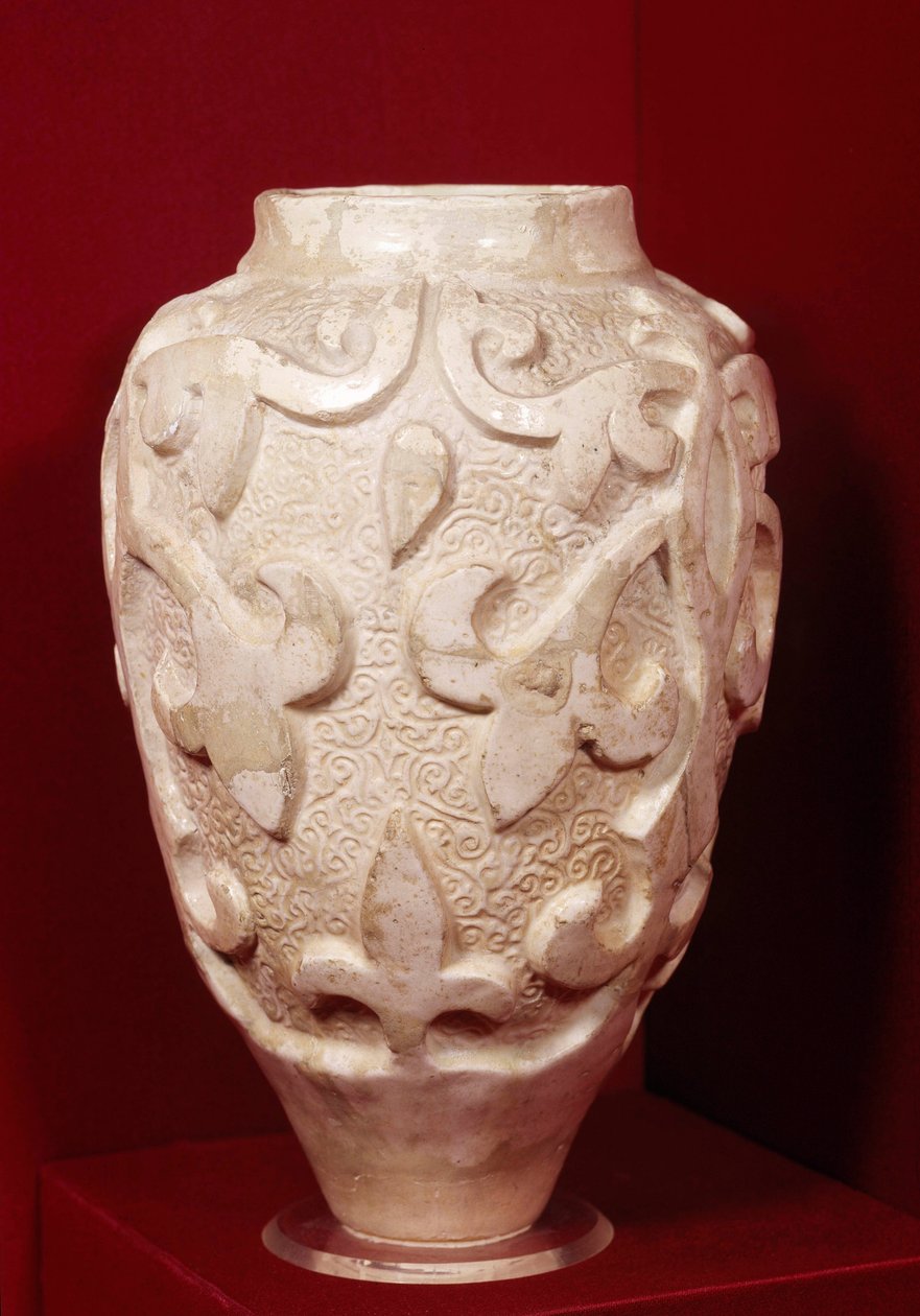 Orientalsk antik: terracotta vase. Paris fra det 13. århundrede, louvre-museet af Unknown artist