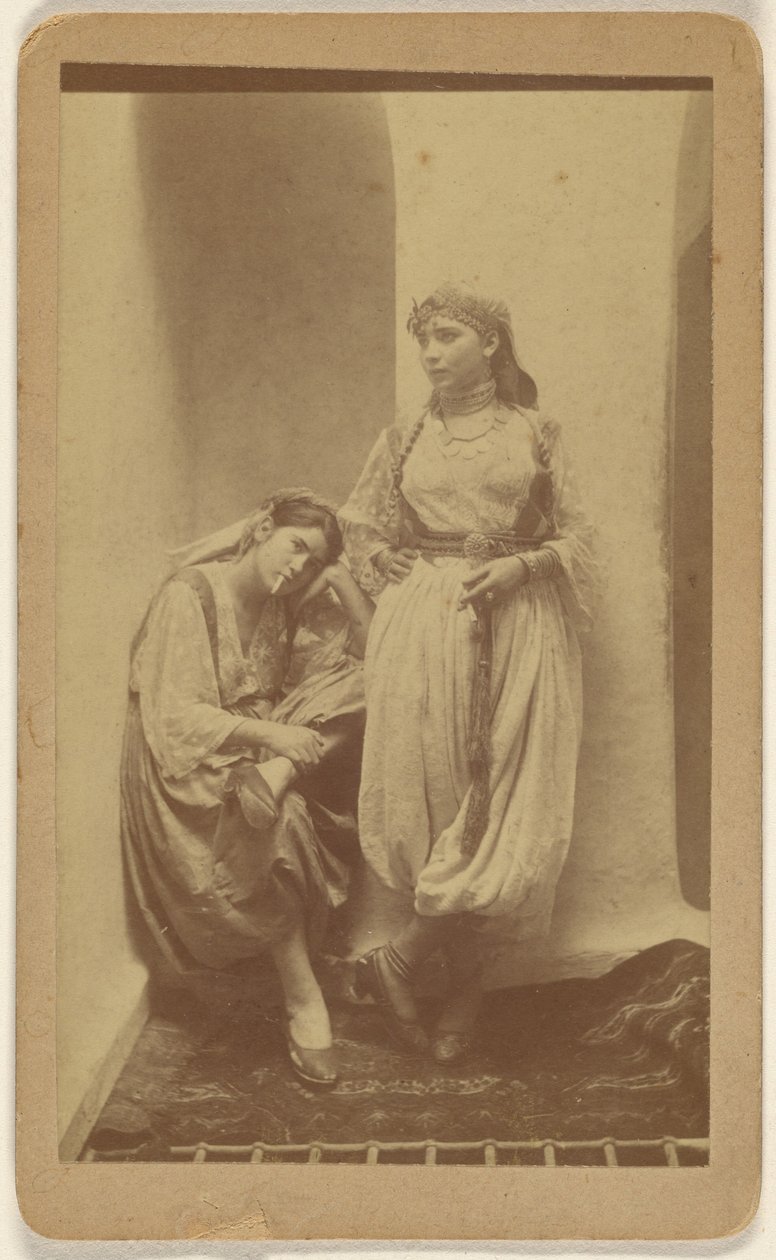 [Orientalistisk studieportræt af to kvinder] af Unknown artist