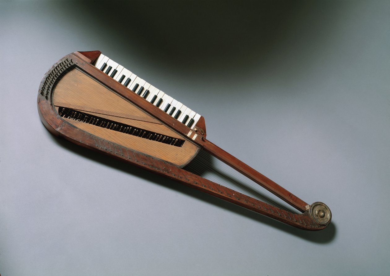Orphica, lille musikinstrument (bærbart klaver, opfundet af Carl Leopold Rollig i slutningen af ​​det 18. århundrede, Wien af Unknown artist