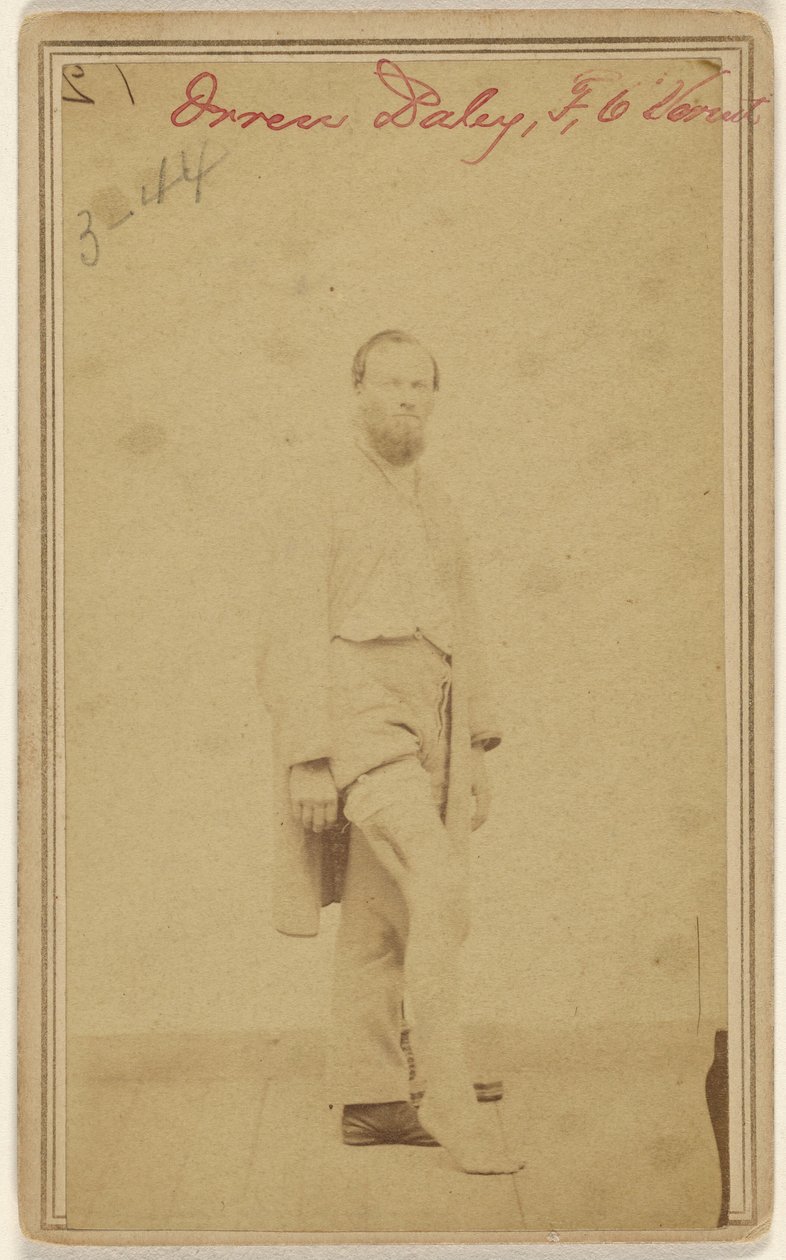 Orren Daley, F, 6 Vermont [offer for borgerkrigen] af Unknown artist