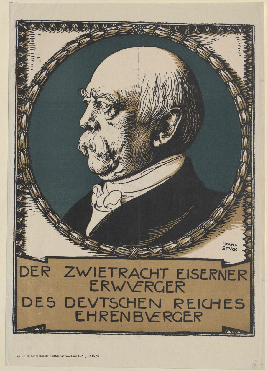 Otto greve af Bismarck (print) af Unknown artist
