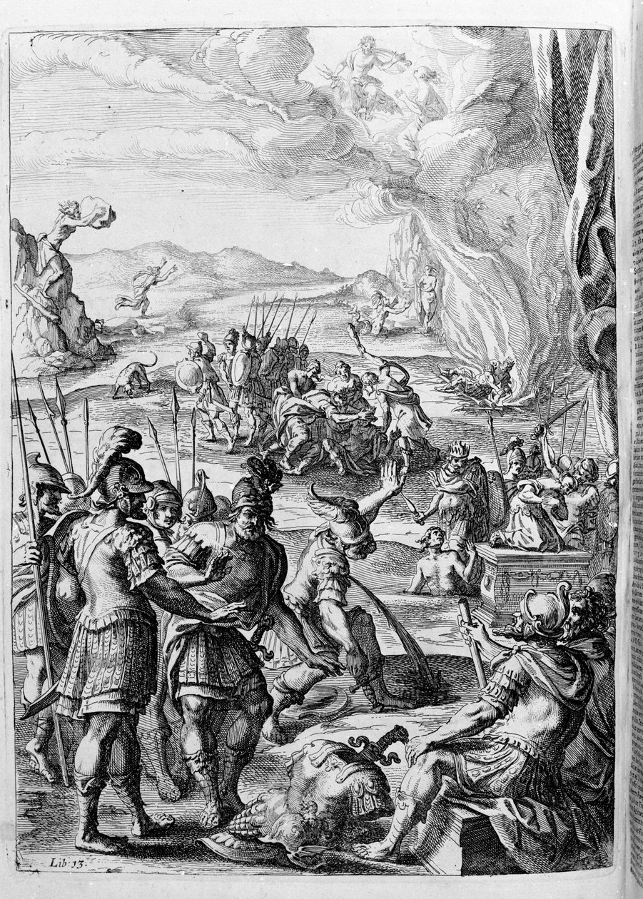 Ovid (Ovidius) - illustration til bog 15 - (P. Ovidius Nasonis Metamorphose libri XV um notis TH. Farnabii.) note af Thomas Farnaby (Farnabia) (1575-1647) af Unknown artist