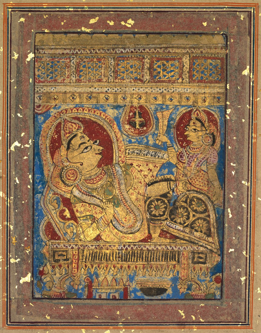 Side fra en Kalpa-sutra: Mahaviras fødsel af Unknown artist