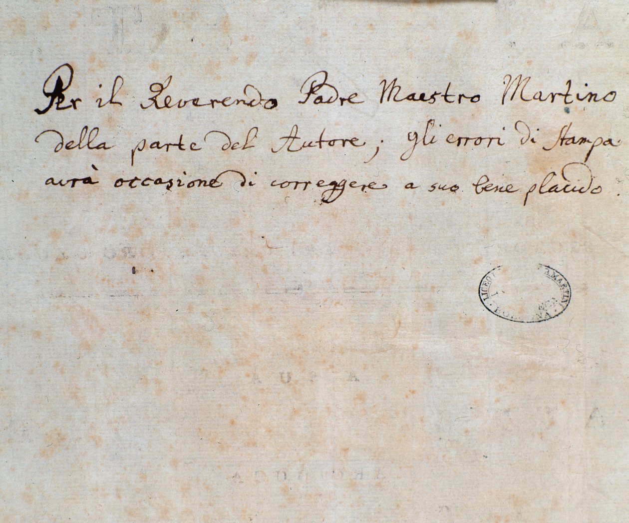 Side med dedikation fra partituret til Alceste, opera af C. W. Gluck af Unknown artist
