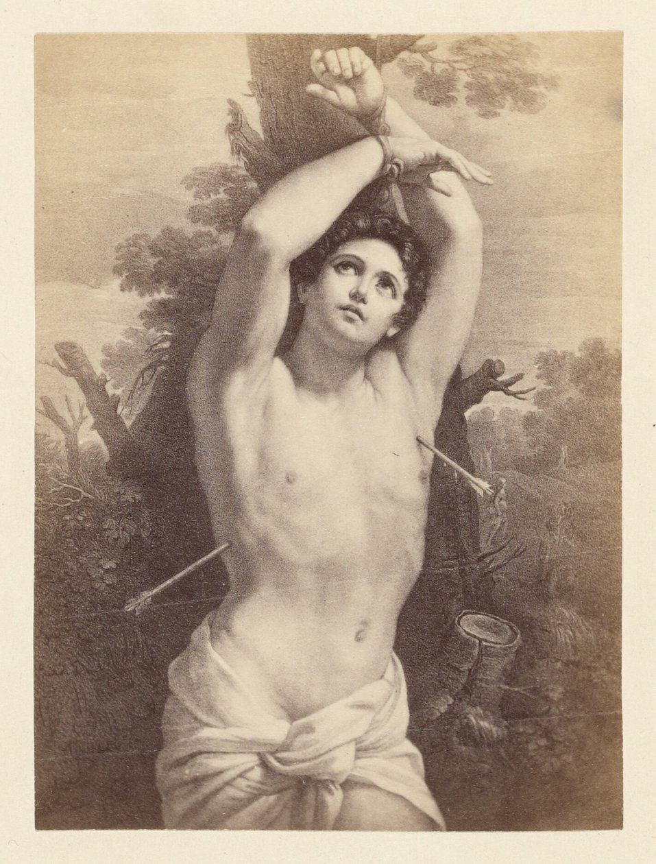 [Maleri, der forestiller Sankt Sebastians martyrium]. af Unknown artist