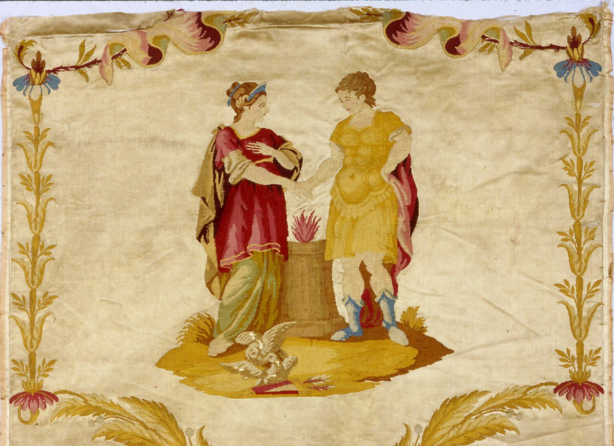 Panel med scener fra Alexander den Stores liv (356-323 f.Kr.) af Unknown artist
