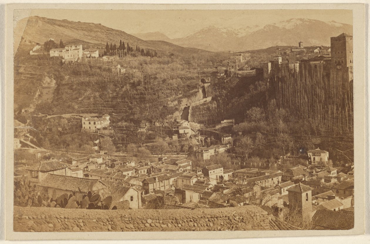 [Panoramaudsigt omkring Alhambra]. af Unknown artist
