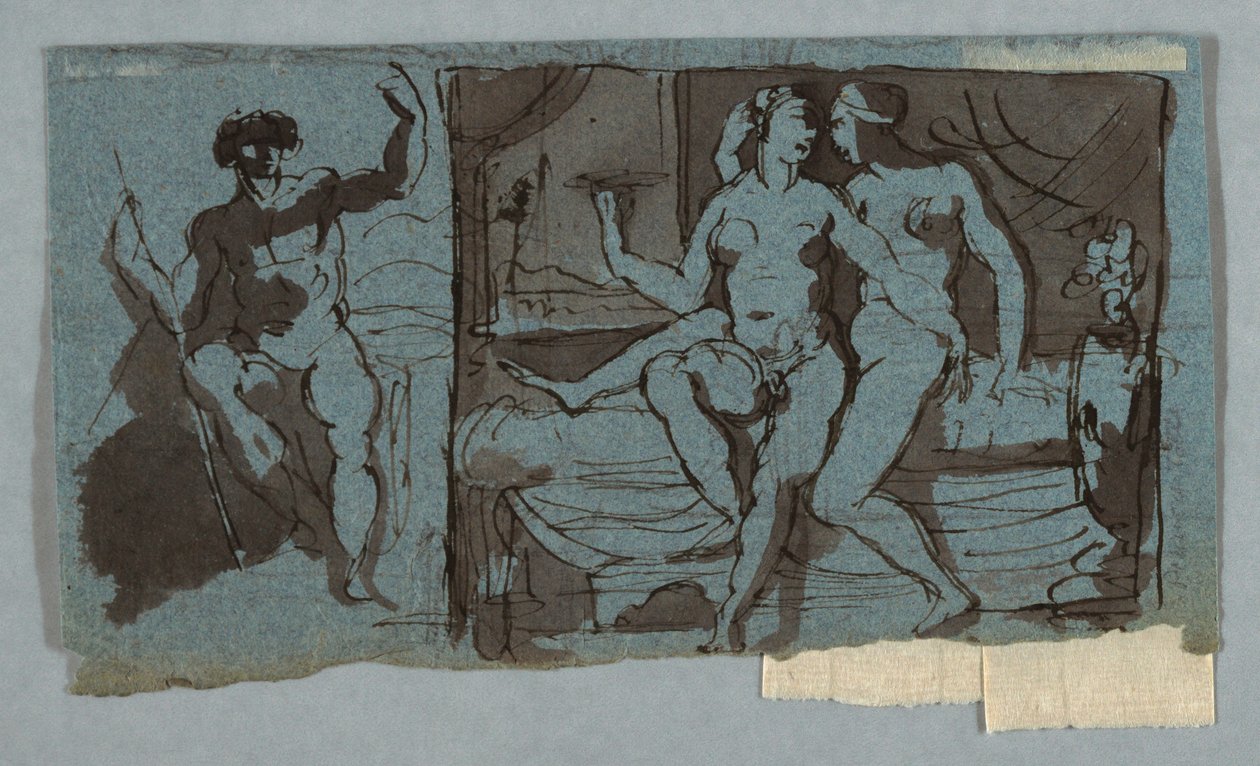 Paris, Zeus på besøg i Callisto af Unknown artist
