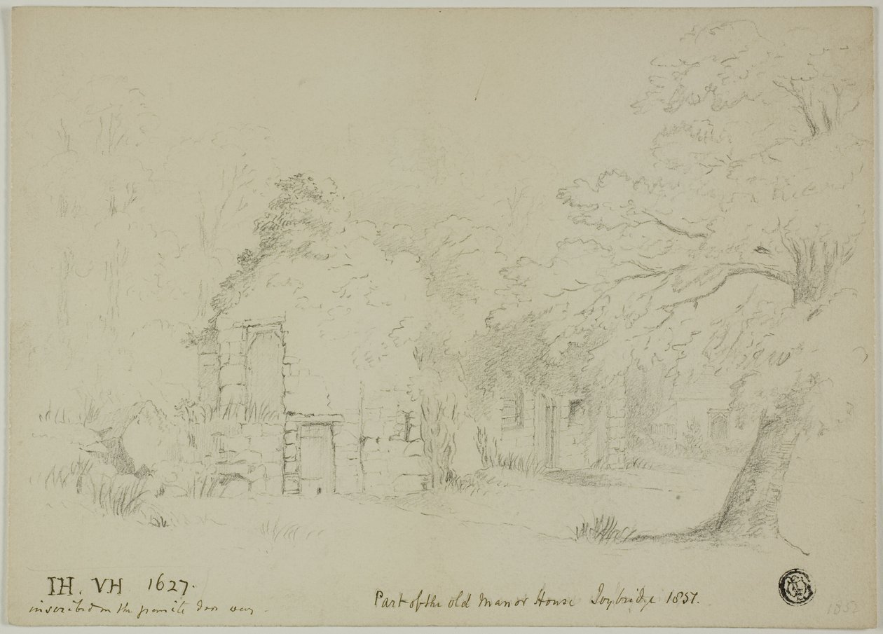 En del af den gamle herregård, Toybridge af Unknown artist