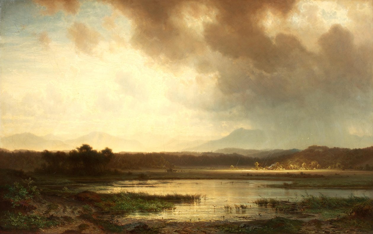 Vildt på heden nær Seeshaupt af Unknown artist