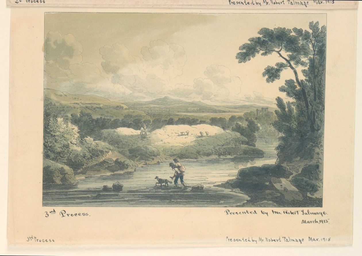 Pastoral Scene, 3. proces af Unknown artist