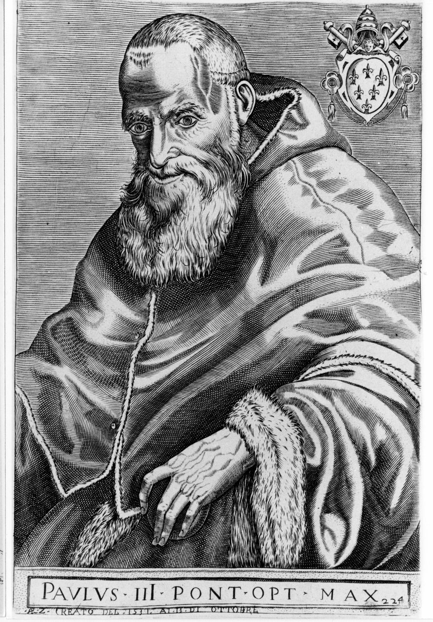 Paul III (1468 - 1549). af Unknown artist