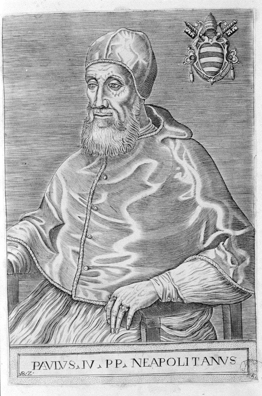 Paul IV (1476 - 1559). af Unknown artist